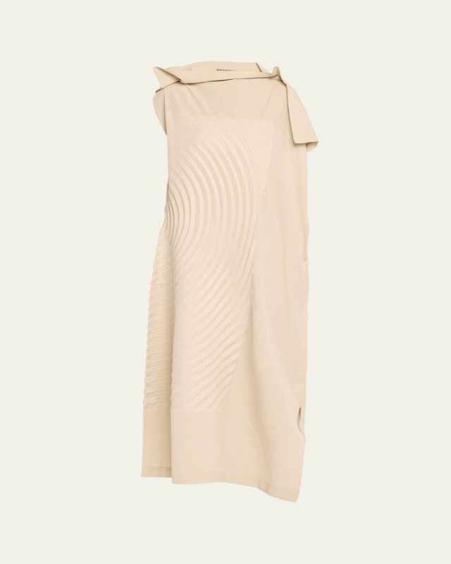 Flow Long Pleated Dress